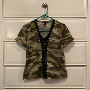 camouflage top